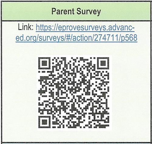 2025 BCPS Parent Survey QR Code and Link